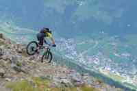 Spitzkehre MTB Spitzkehre in alpinem Gelände