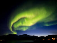 Nordlichter Norwegen Nordlichter beim Skitouren in Norwegen